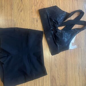 Fabletics PureLuxe Black Activewear Set